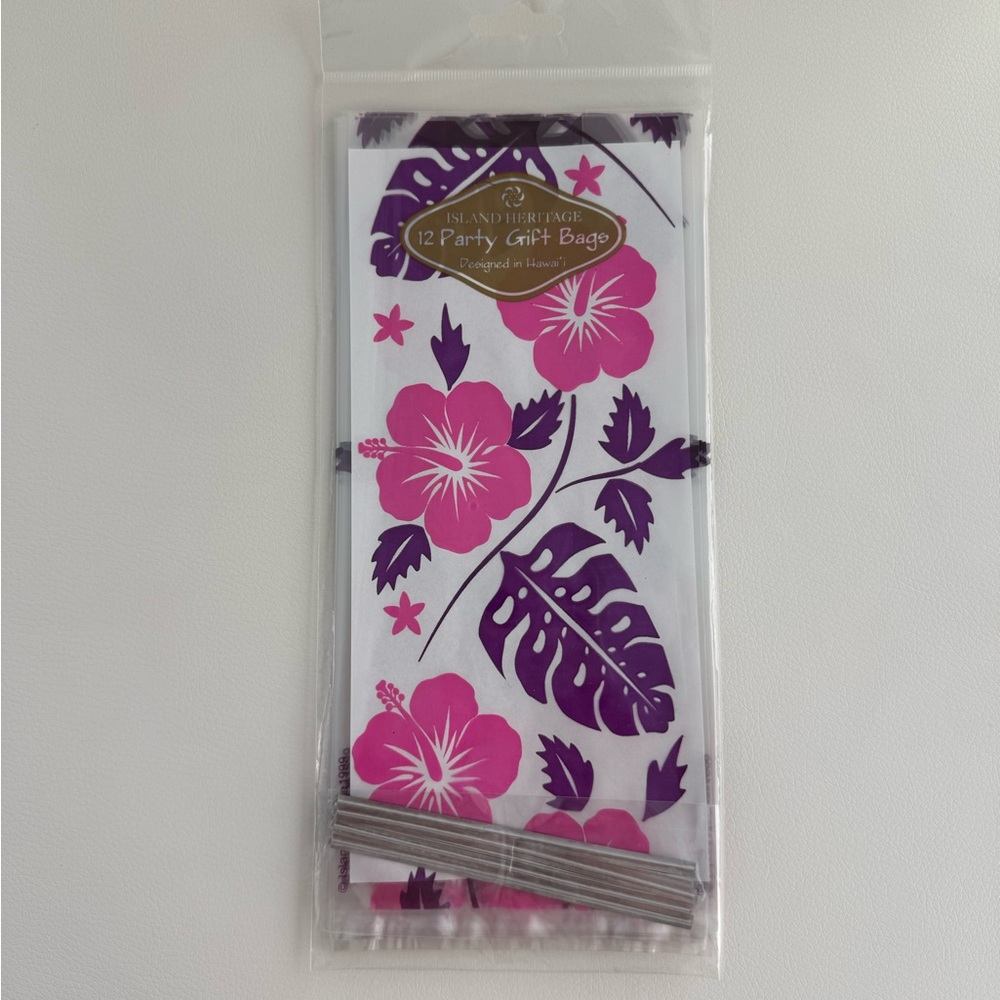 Hibiscus Party Gift Bags - Pack of 12
